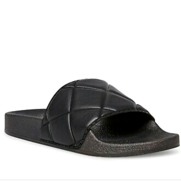 Steve Madden Shoes - Steve Madden Squishy Black Slides Slippers Size 7